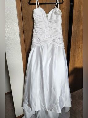 Alfred Angelo New White Wedding Dress Size 14